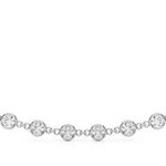 18K Solid Gold 0.75 CTW Lab Grown Diamond Paperclip Chain Necklace - Alternate Angle