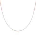 18K Solid Gold Half-Eternity Natural Diamond Bar Necklace - View 6 | Riyanika Jewels