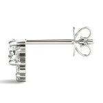 14K 0.7ct Lab Grown Diamond Cluster Stud Earrings