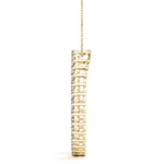 18K Solid Gold 1.00 CTW Natural Diamond Circle Pendant Necklace - View 6 | Riyanika Jewels