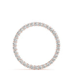 18K Solid Gold 1.00 CTW Lab Grown Diamond Circle Pendant Necklace - Alternate Angle