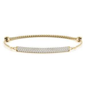 14K 0.75ct Natural Diamond Bracelet