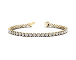 18K Solid Gold 2.00 CT Natural Diamond Tennis Bracelet