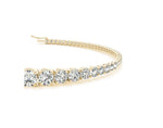 18K Solid Gold 3.00 CT Lab Grown Diamond Graduated Tennis Bracelet - View 6 | Riyanika Jewels