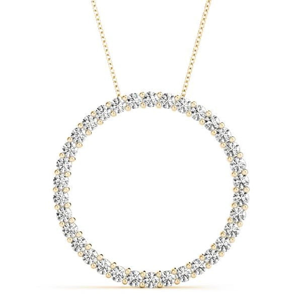 14K 1ct Lab Grown Diamond Pendant Necklace