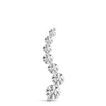 14K Solid Gold Graduated Journey Lab Grown Diamond Pendant Necklace