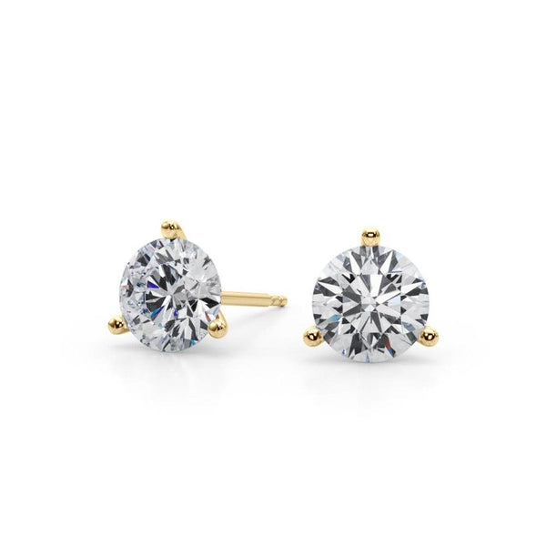 14K 1ct Lab Grown Diamond Stud Earrings