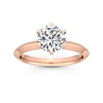 14K 1ct Lab Grown Diamond Round Cut Solitaire Ring