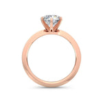 14K 1ct Lab Grown Diamond Round Cut Solitaire Ring