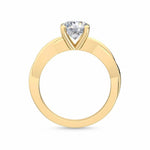 14K 1ct Lab Grown Diamond Round Cut Solitaire Engagement Ring