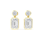 14K 2.32ct Lab Grown Diamond Round Cut Drop Earrings