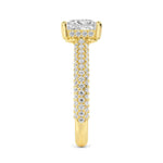 14K 2ct Lab Grown Diamond Princess Cut Engagement Ring