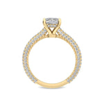 14K 1.5ct Natural Diamond Cushion Cut Solitaire Engagement Ring