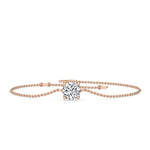 14K 0.9ct Lab Grown Diamond Round Cut Solitaire Bracelet
