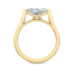 14K 1ct Lab Grown Diamond Marquise Cut Solitaire Engagement Ring