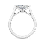 18K 1ct Lab Grown Diamond Marquise Cut Solitaire Engagement Ring