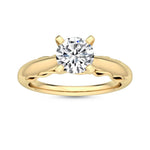 18K Solid Gold 1.00 Ct Lab Grown Diamond Solitaire Engagement Ring - Detail | Riyanika Jewels
