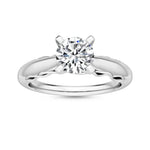 18K Solid Gold 1.00 Ct Natural Diamond Solitaire Engagement Ring