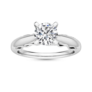 18K Solid Gold 1.00 Ct Natural Diamond Solitaire Engagement Ring