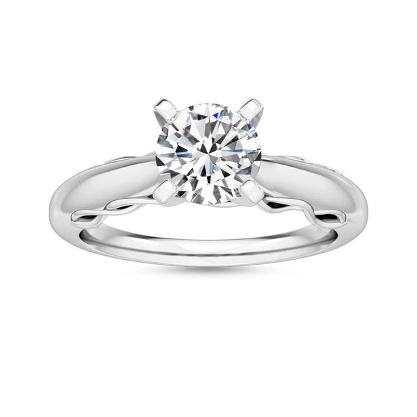 18K Solid Gold 1.00 Ct Natural Diamond Solitaire Engagement Ring