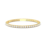 18K Solid Gold 2.81ct Lab Grown Diamond Tennis Bracelet - Alternate Angle | Riyanika Jewels