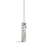 18K Solid Gold 0.80 CT Lab Grown Diamond Heart Pendant Necklace - Detail | Riyanika Jewels