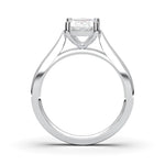 14K 1ct Lab Grown Diamond Oval Cut Solitaire Engagement Ring