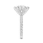 14K 3ct Lab Grown Diamond Round Cut Solitaire Engagement Ring