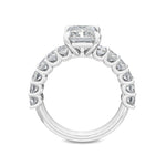 18K Solid Gold 3.58ct Radiant Cut Natural Diamond Engagement Ring - Close Up | Riyanika Jewels