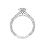 18K Solid Gold 1.21Ct Cushion Cut Lab Grown Diamond Engagement Ring - Alternate Angle | Riyanika Jewels