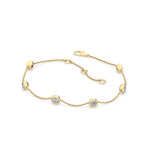 14K 1ct Lab Grown Diamond Bezel Bracelet