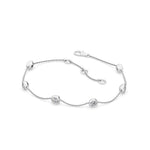 1.00 Ct Lab Grown Diamond Bezel Set Station Bracelet in 18K Solid Gold - Close Up | Riyanika Jewels