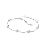 14K 1ct Natural Diamond Bezel Bracelet
