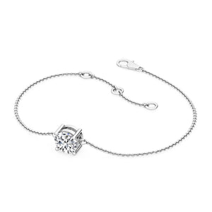 14K 0.9ct Lab Grown Diamond Round Cut Solitaire Bracelet