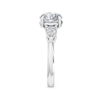 2.57 ct Pear & Round Cut Lab Grown Diamond Engagement Ring in 18K Solid Gold - Alternate Angle