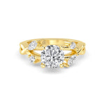 14K 1ct Lab Grown Diamond Round Cut Solitaire Engagement Ring
