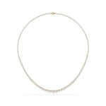 14K 7ct Natural Diamond Tennis Necklace