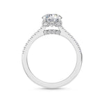 18K Solid Gold 1.18CT Stunning Round Cut Lab Grown Diamond Solitaire Engagement Ring - Alternate Angle | Riyanika Jewels