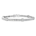 18K Solid Gold 6.15ct Natural Diamond Tennis Bracelet