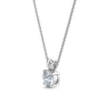 0.78 Ct Natural Diamond Solitaire Pendant Necklace in 18K Solid Gold - View 7 | Riyanika Jewels