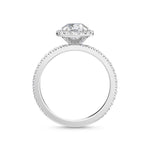 14K 1.54ct Lab Grown Diamond Round Cut Halo Engagement Ring