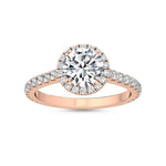 14K 1.69ct Lab Grown Diamond Halo Engagement Ring