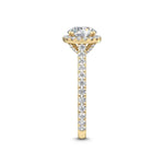 14K 1.69ct Lab Grown Diamond Halo Engagement Ring