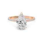 14K 1.67ct Lab Grown Diamond Round Cut Pave Engagement Ring