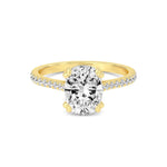 14K 1.69ct Lab Grown Diamond Cushion Cut Solitaire Engagement Ring