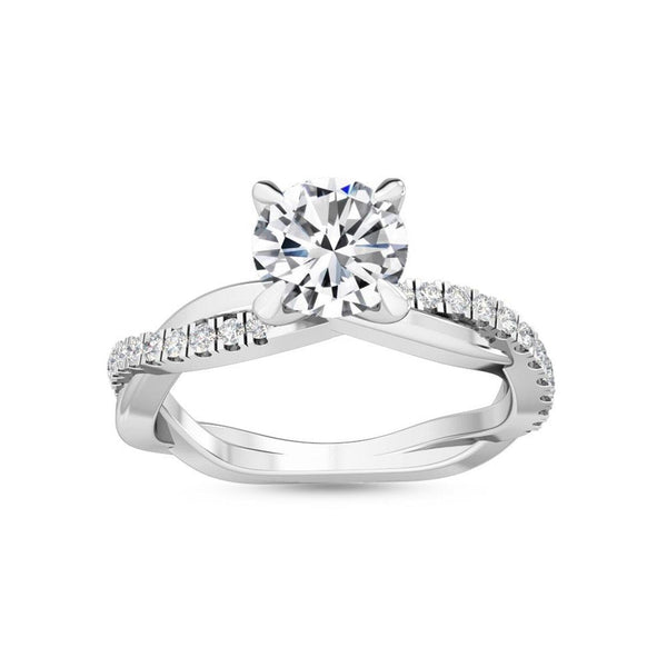 14K 1.18ct Lab Grown Diamond Round Cut Solitaire Engagement Ring