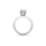 14K 1ct Lab Grown Diamond Round Cut Solitaire Engagement Ring