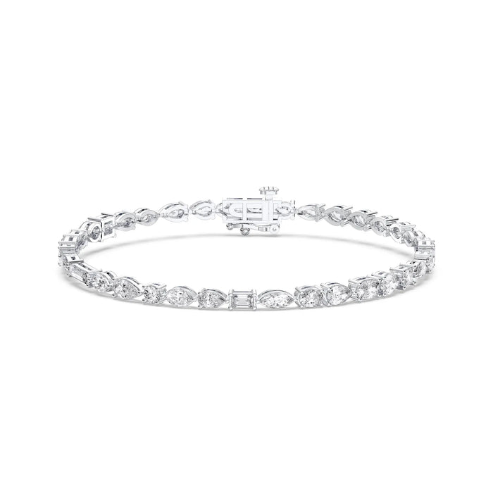 18K 5.4ct Lab Grown Diamond Tennis Bracelet