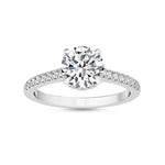 18K Solid Gold 1.18CT Stunning Round Cut Natural Diamond Solitaire Engagement Ring