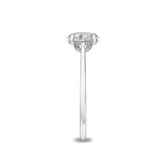 18K Solid Gold 0.72 Ct Oval Lab Grown Diamond Solitaire Engagement Ring - Alternate Angle